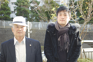 親子で箱根駅伝に出場した経験を持つ島田輝男さん（左）と善輝さん