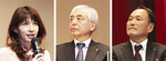 （左から）座談会に参加した渡辺さん、鈴木副市長、大貫区長
