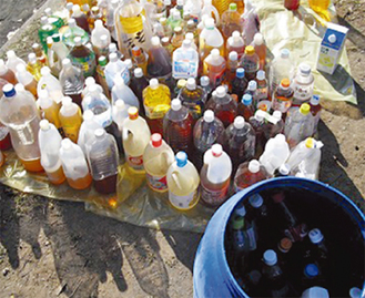 回収された廃食油（イメージ）