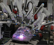 　手術支援ロボット「ダビンチ」を近隣医療機関に公開