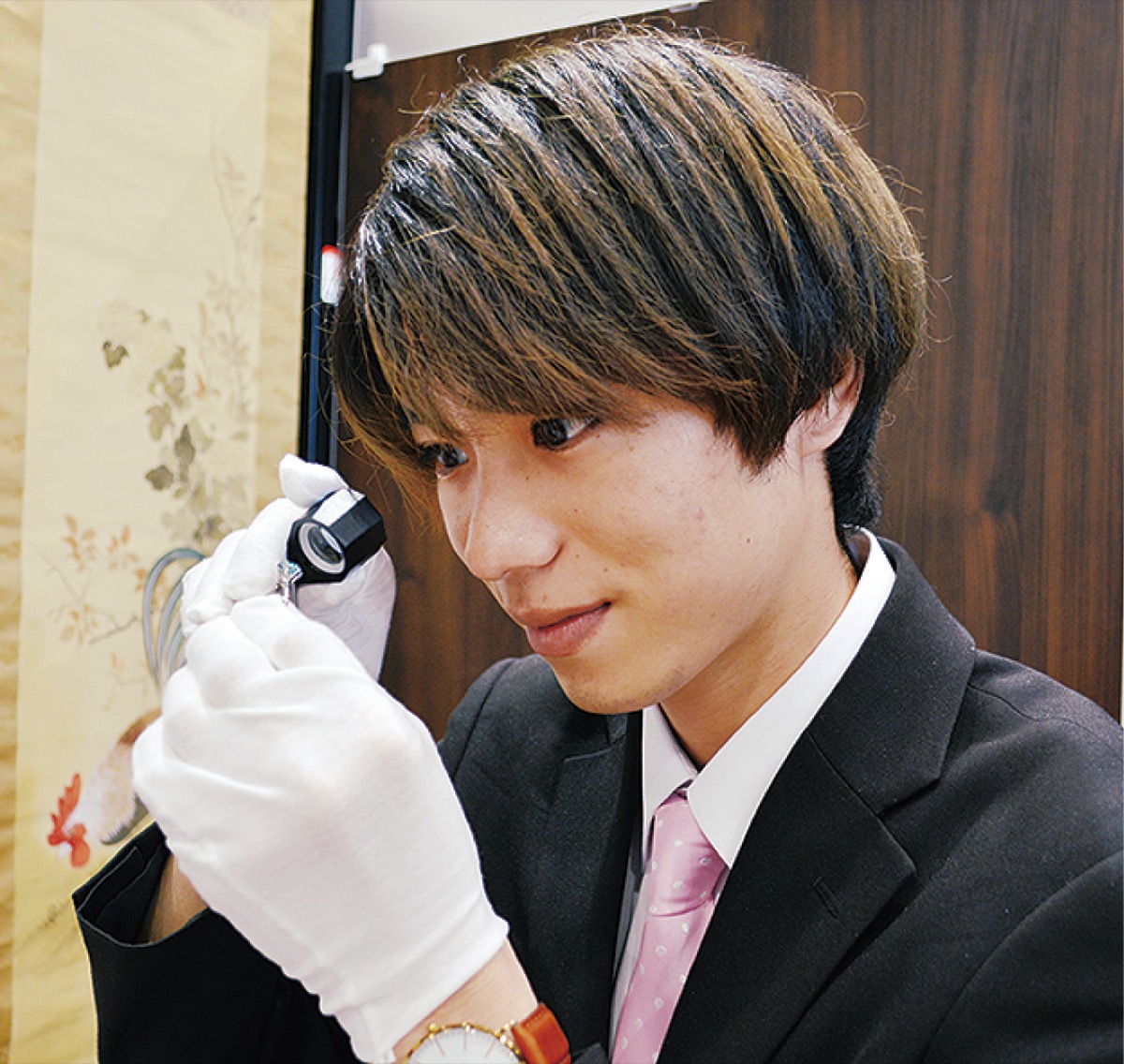 「接客時はマスク着用で対応いたします」