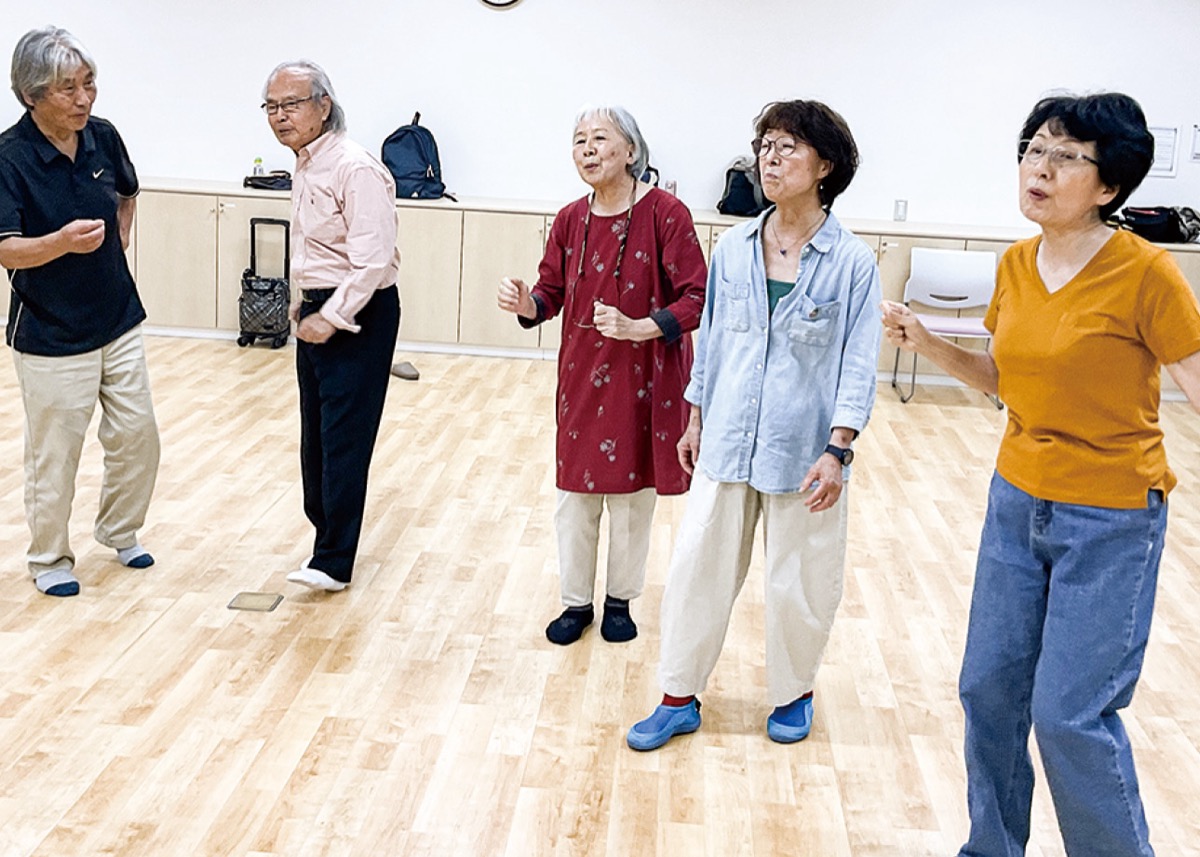 団員の発声練習