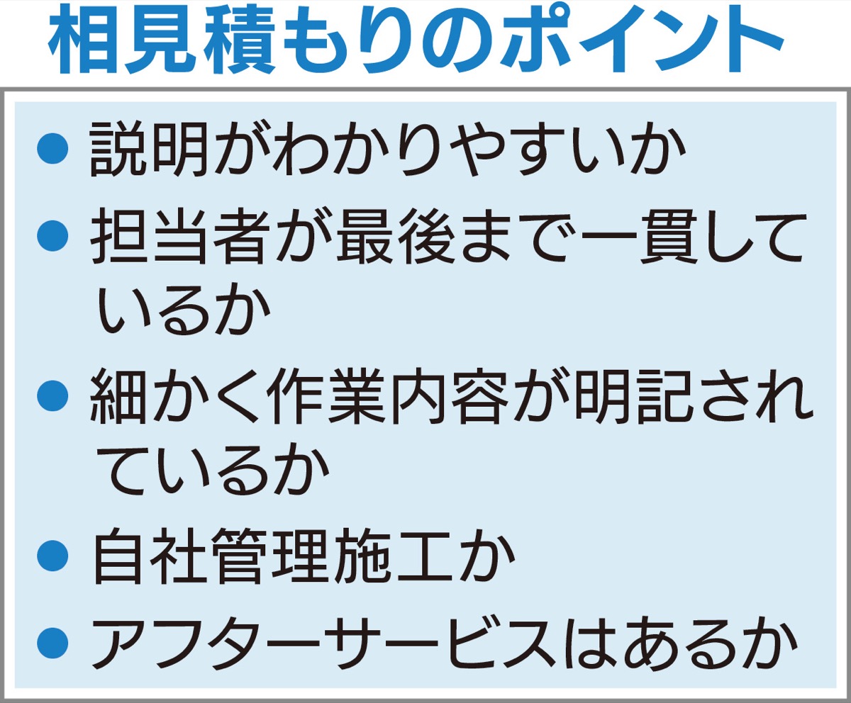 ｢３社以上から相見積を｣ (写真2)