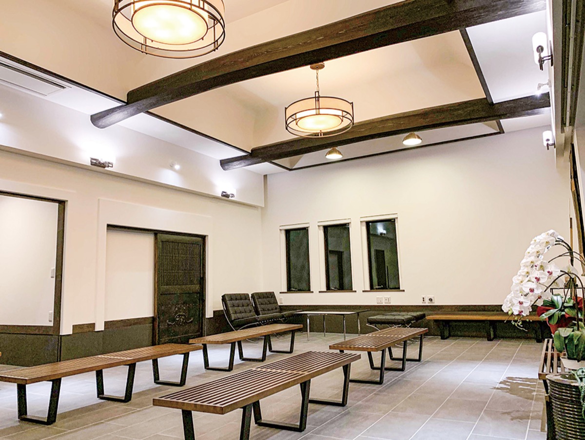 広々とした休憩スペース