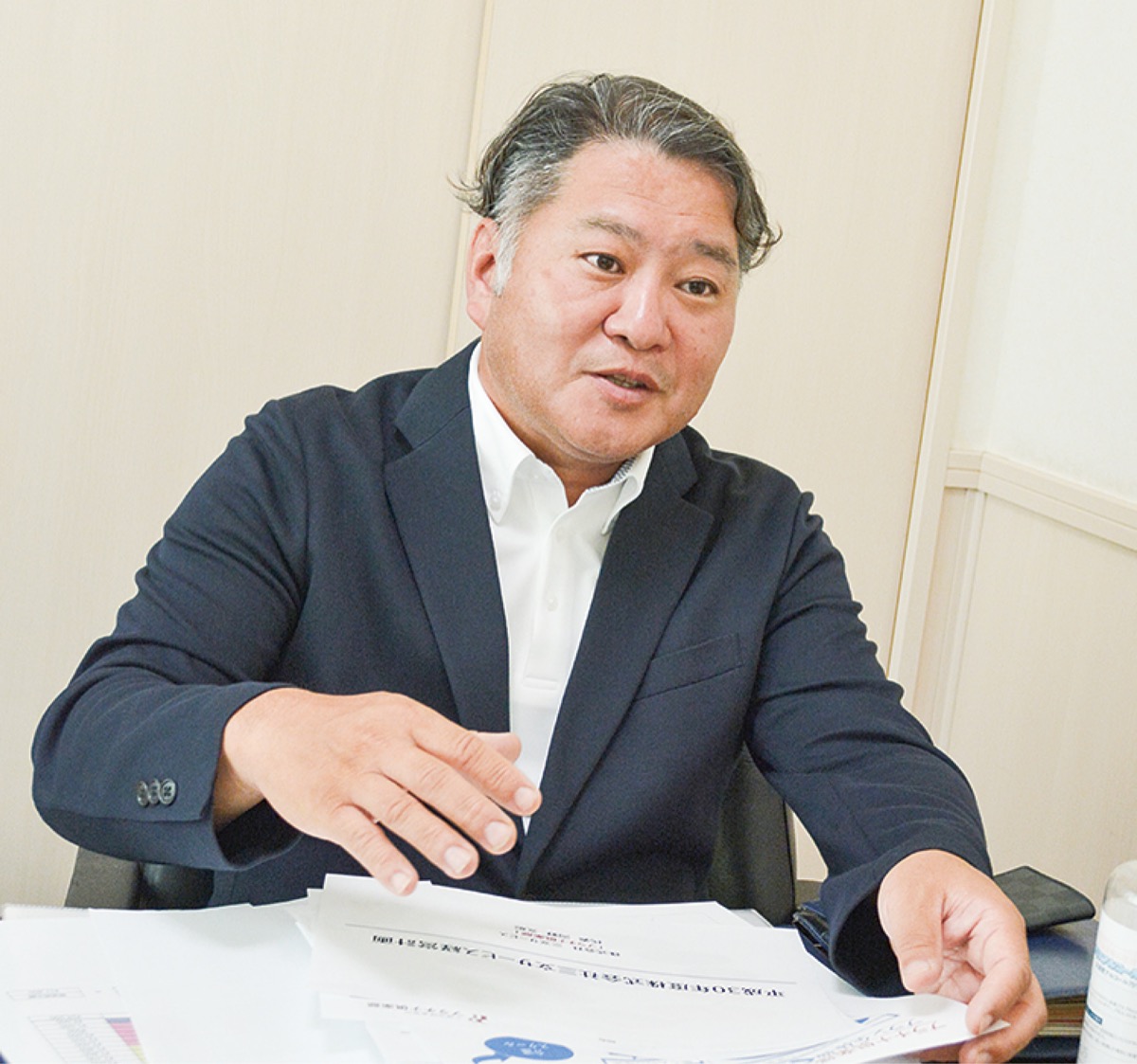 健康経営を語る河野代表取締役