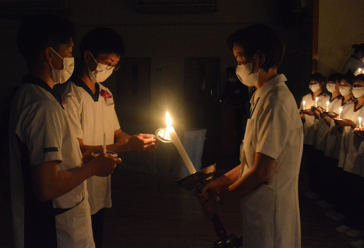 宣誓式で決意示す