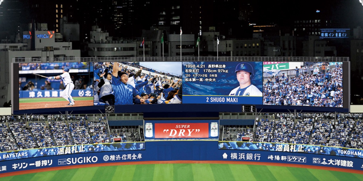 スコアボードが４倍超に