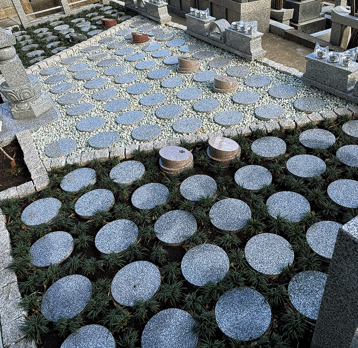 樹木葬墓地の新区画完成