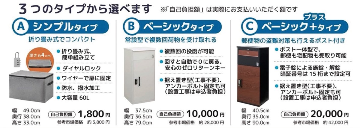 宅配ボックス設置支援 受付開始へ (写真2)