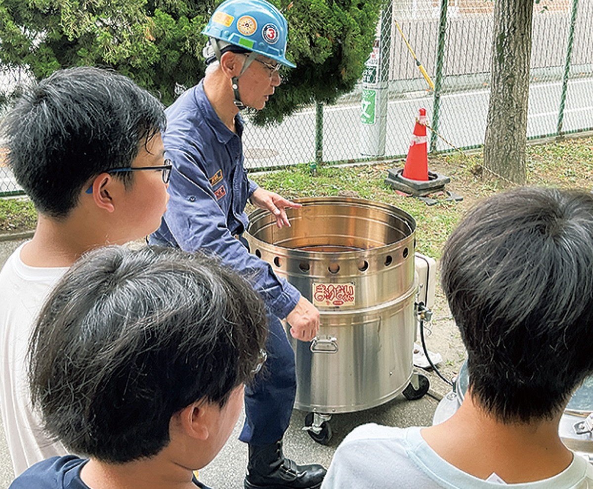 まかないくんの炊き出し