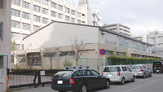 仮設リンク候補地の旧横浜総合高体育館