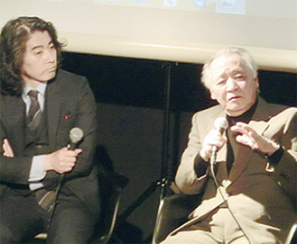 映画について語る福寿さん（右）と梶原さん