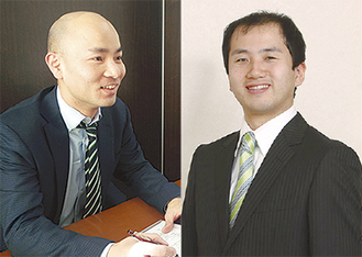 澤口さん(左)と横倉さんが相談に対応