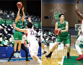 戸塚区出身の塚本雄貴選手（左）と鶴見区出身の長谷川凌選手