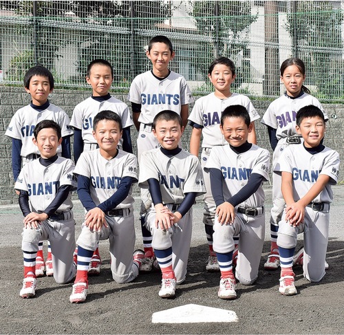 関東大会に挑む清水ヶ丘ジャイアンツのメンバー