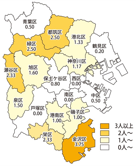 横浜市内でインフルエンザの流行始まる　昨年より１カ月半早く　患者報告数最多は金沢区