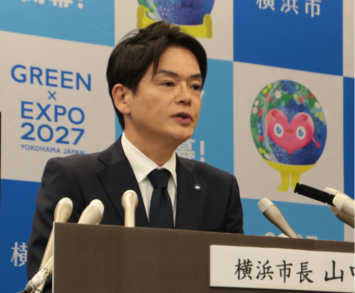 「５年間、心から感謝」　辞職表明の山中市長が職員へメッセージ