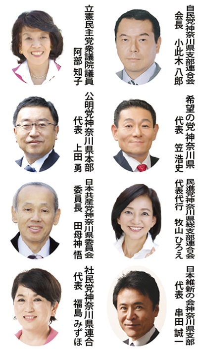 ８党県代表が年頭談話