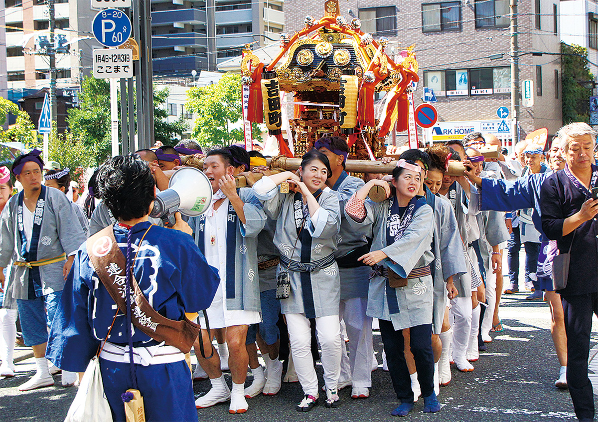 日枝神社例大祭 みこしで活気 4年ぶりに連合渡御 | 中区・西区・南区