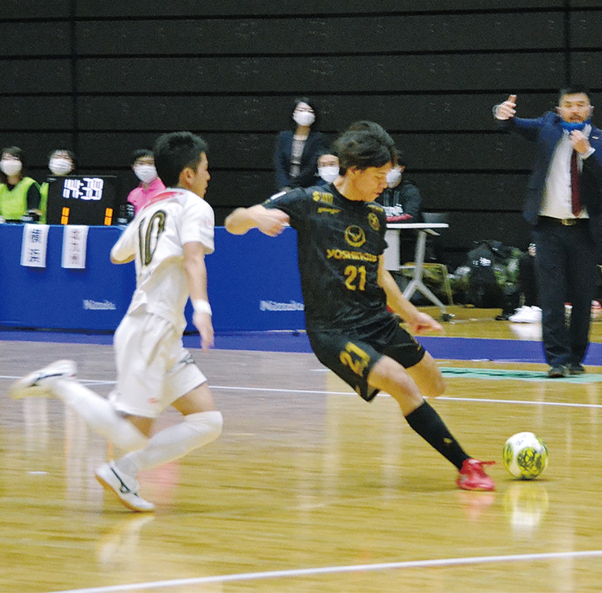 ２点目を決めた荒川選手