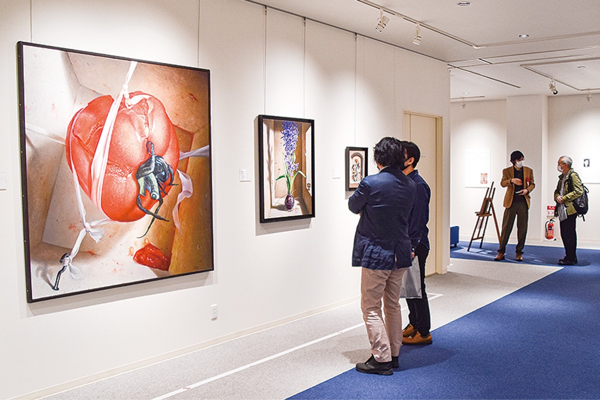 vintage 道展出展の油絵 特大size 50年以上前の絵画