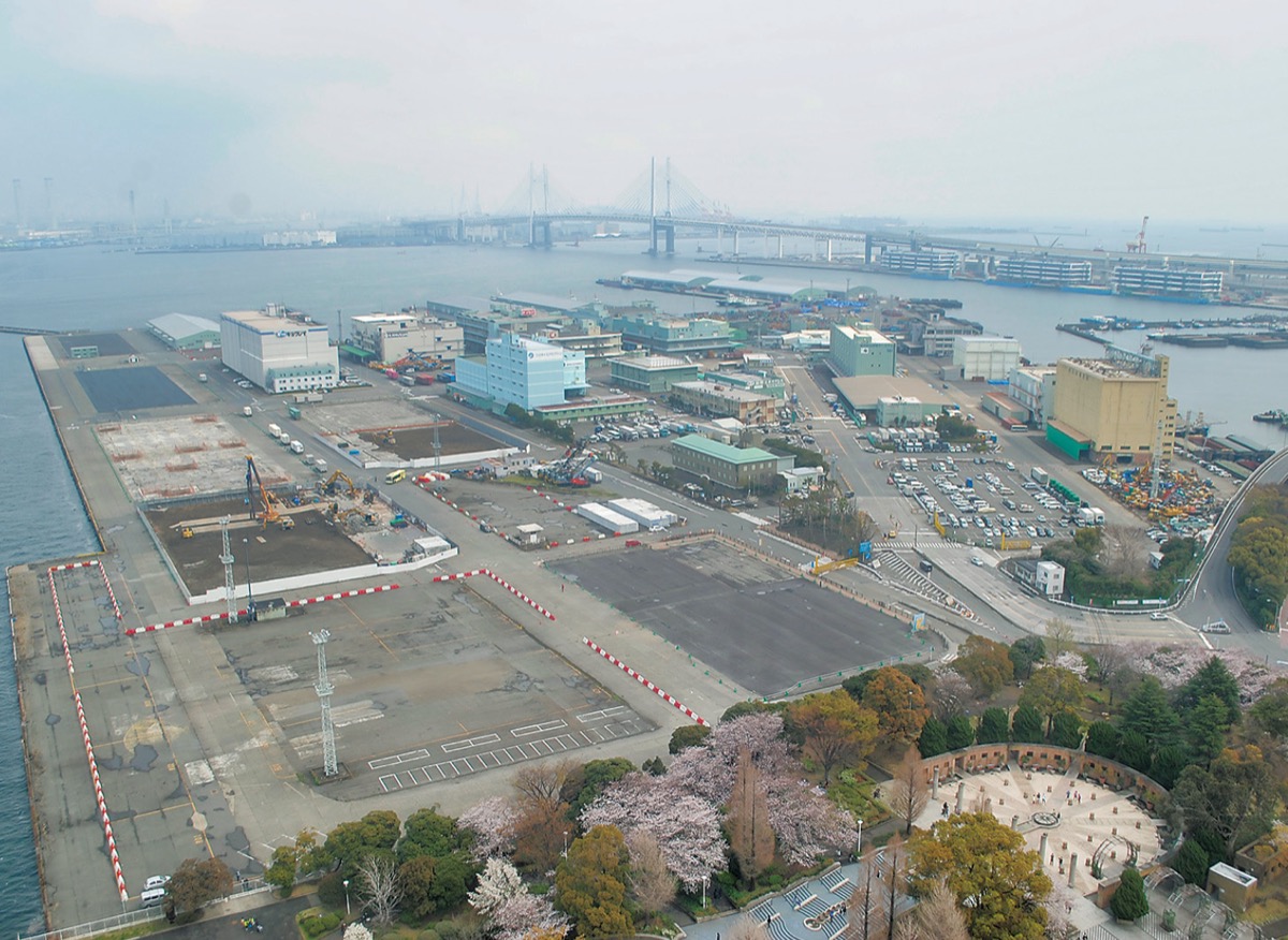 再開発予定の山下ふ頭