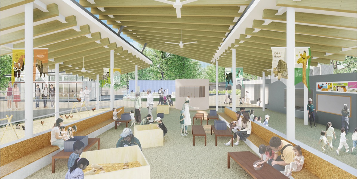 動物園と図書館を改装