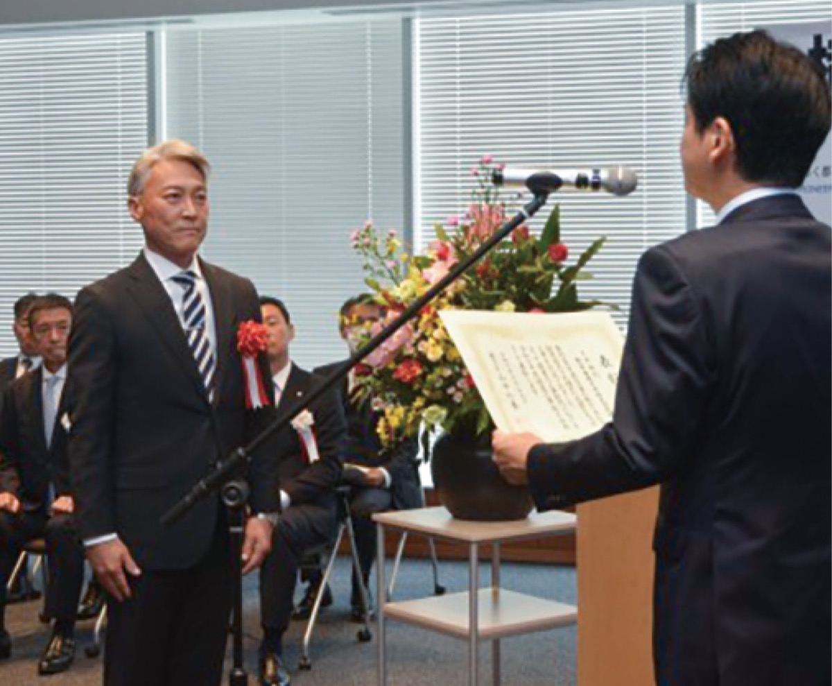 優良工事表彰の様子