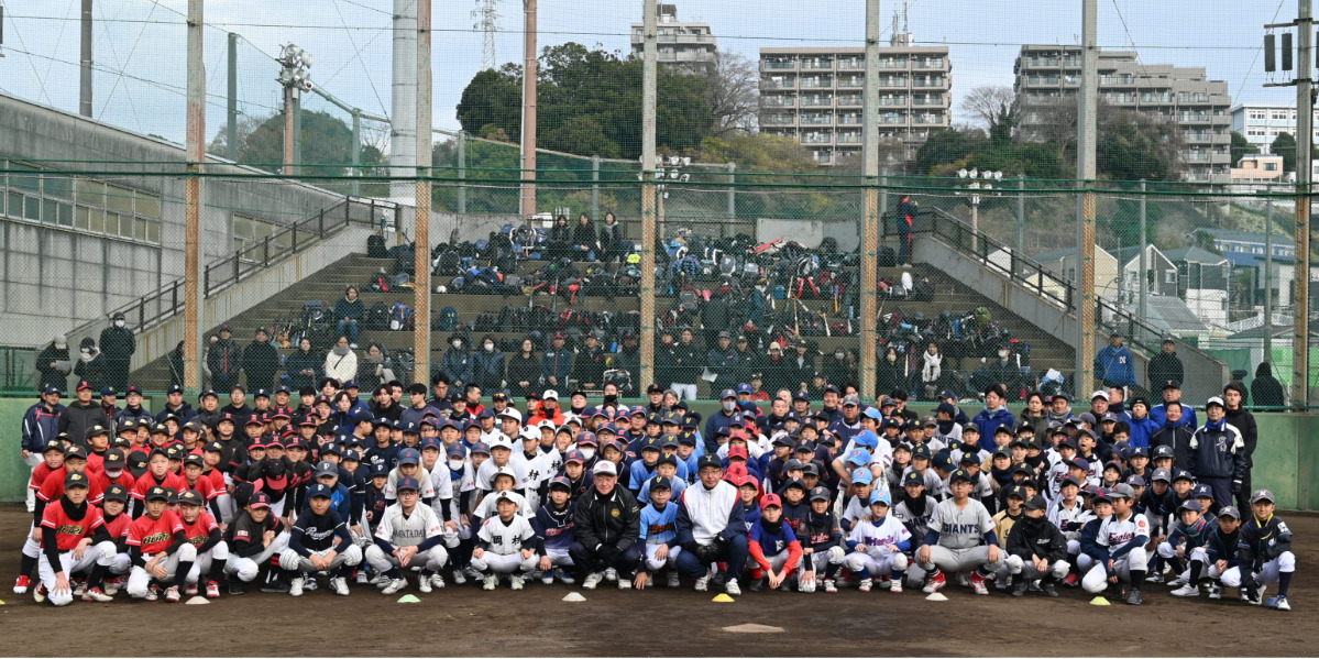小学生に野球指導