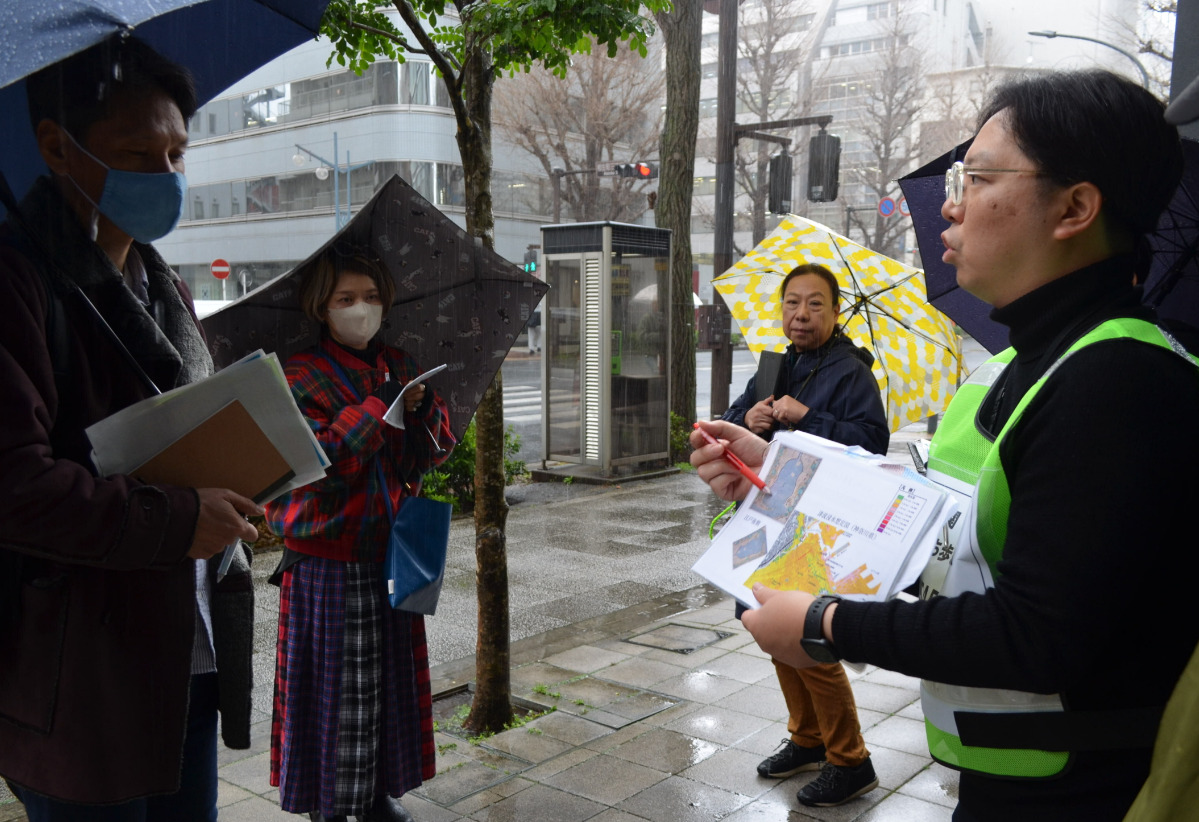 高低差を確認しながら探索