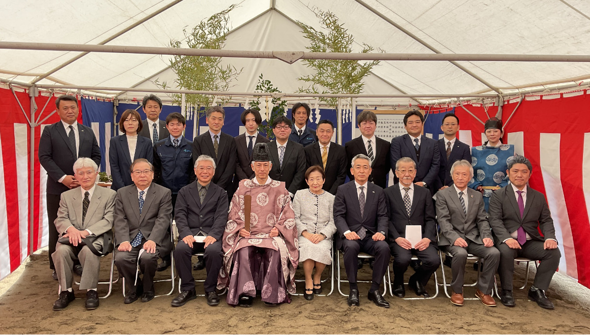 地鎮祭の参列者