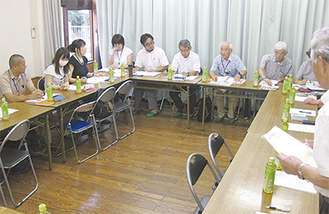 約20人が参加した南永田･山王台地区の会議