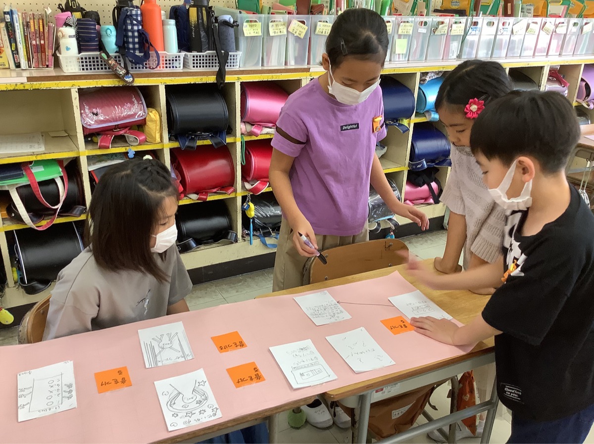 アプリの設計図を作る様子