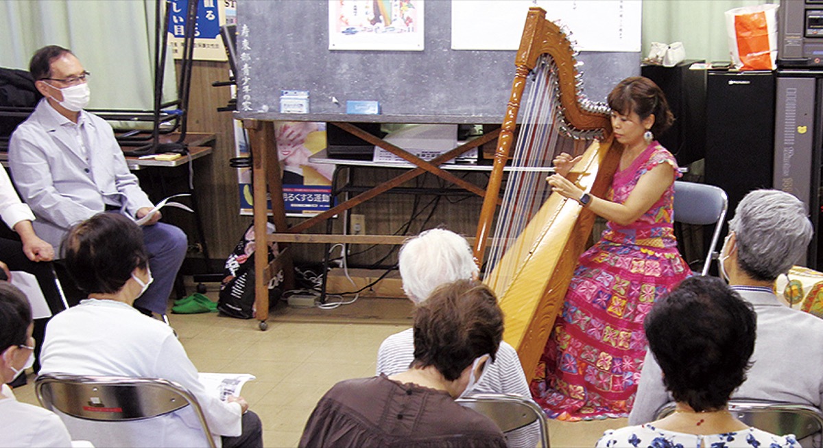 初のアルパ演奏会