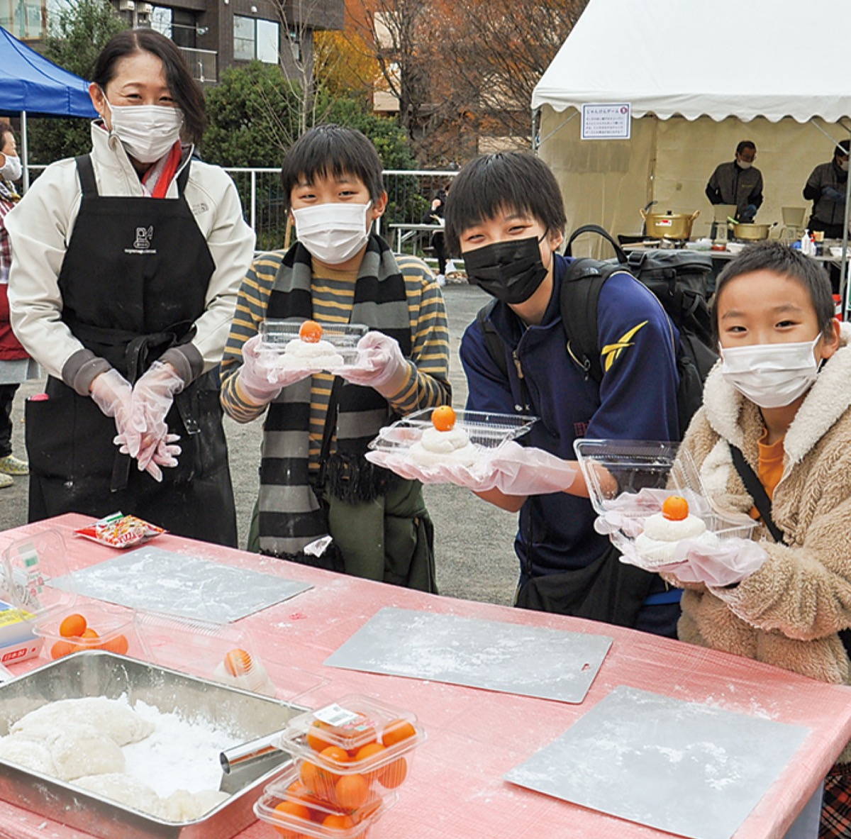 ｢餅つき大会｣で住民に感謝