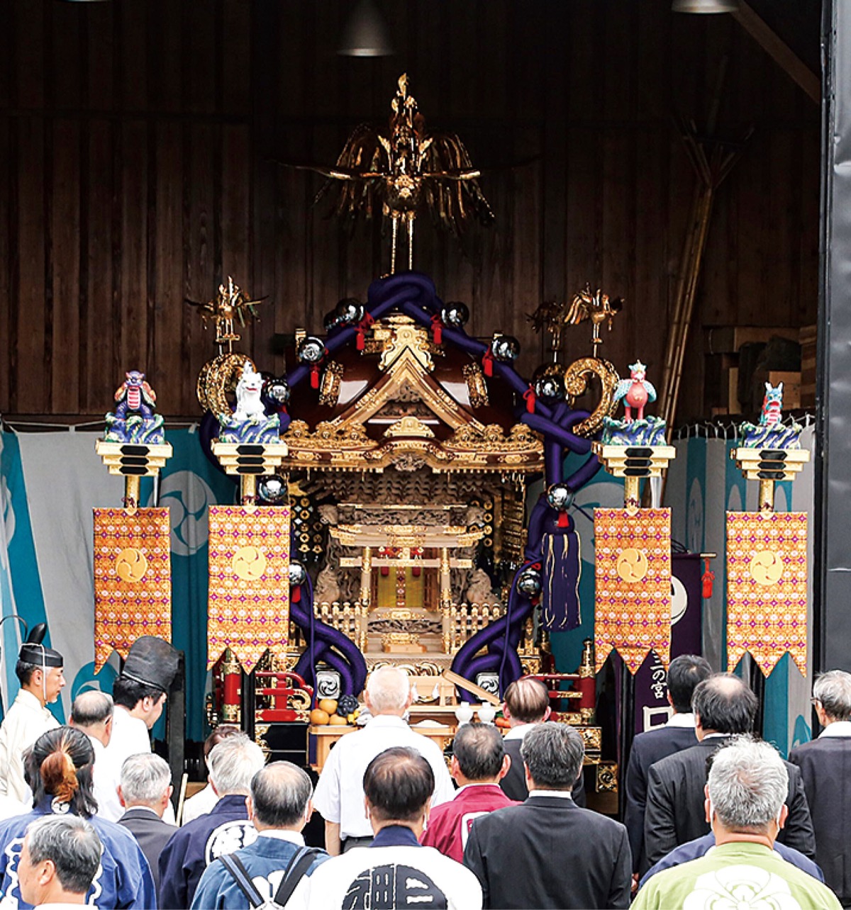 大みこし復活 準備万端