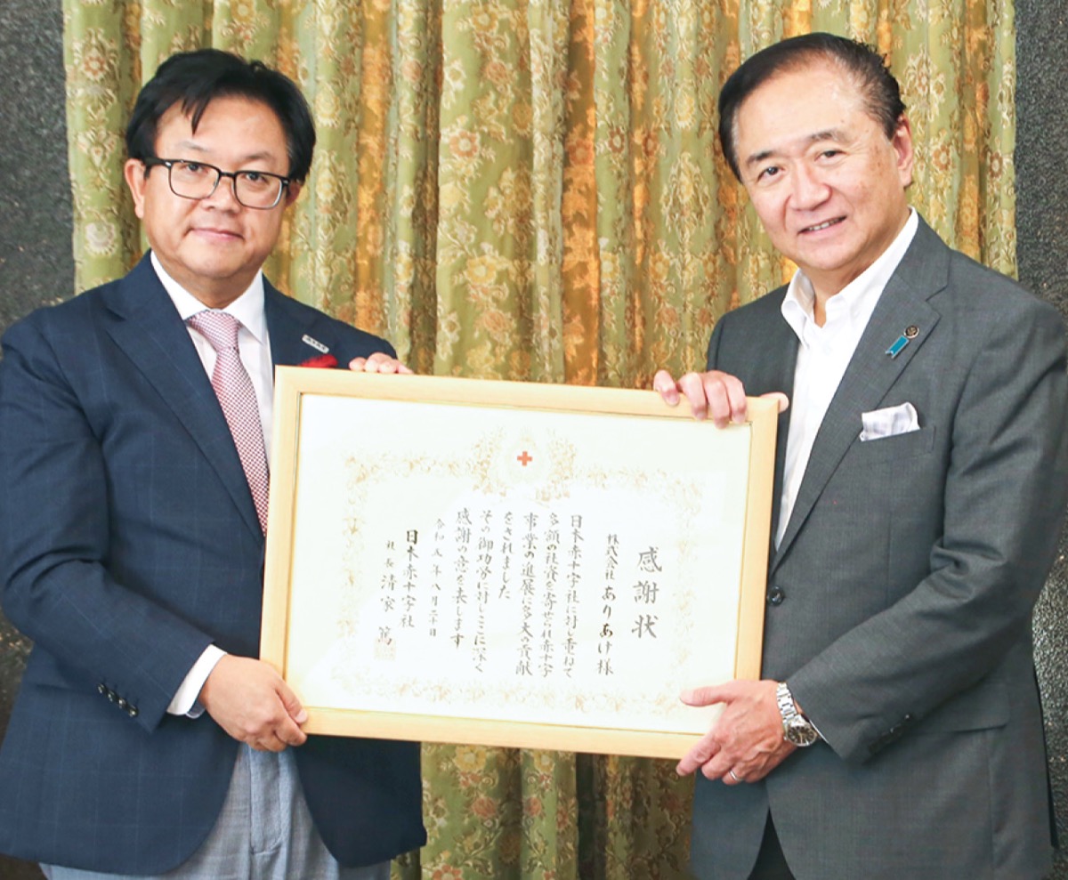 ありあけ 赤十字に627万円