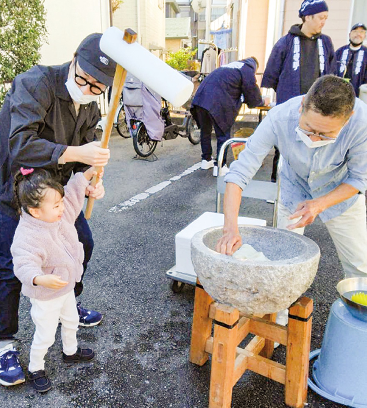 恒例の餅つき復活