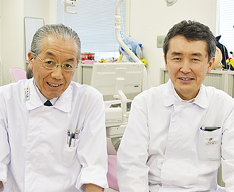 熊坂先生（左）と山内先生