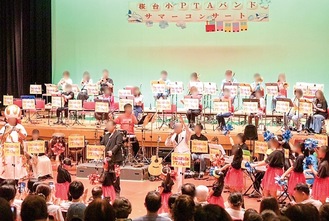 昨年のコンサートの様子（同ＰＴＡバンド提供）