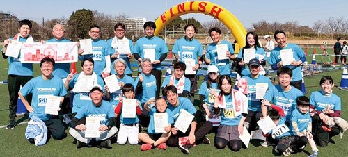 完走を喜ぶ参加者