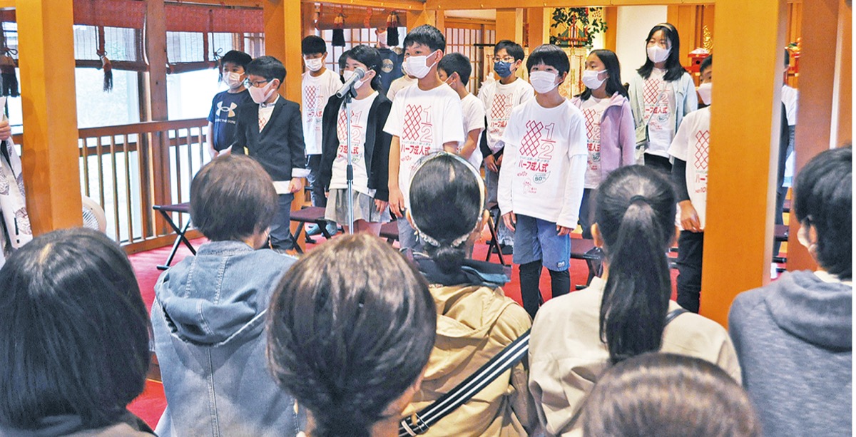 最後には一人ひとりが両親に感謝の気持ちと将来の夢を語った