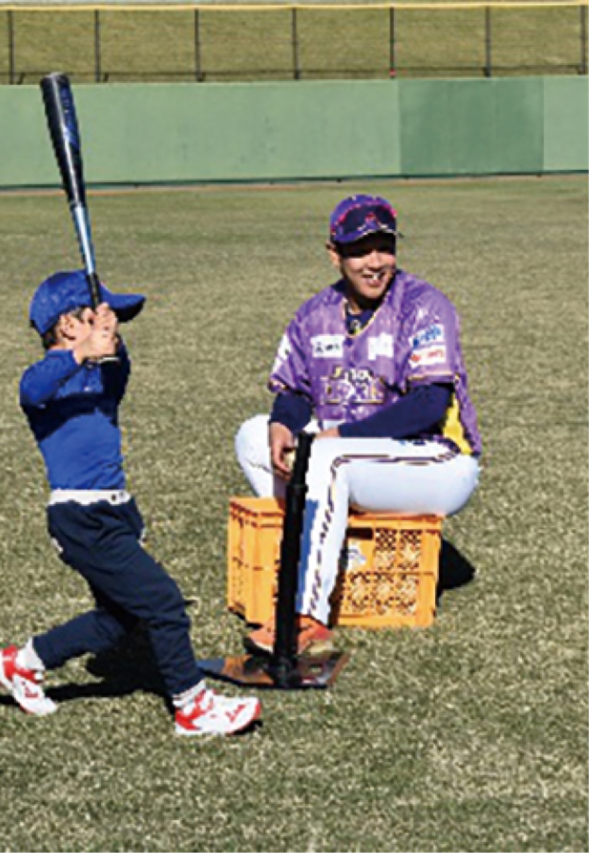 親子で野球の楽しさ体感