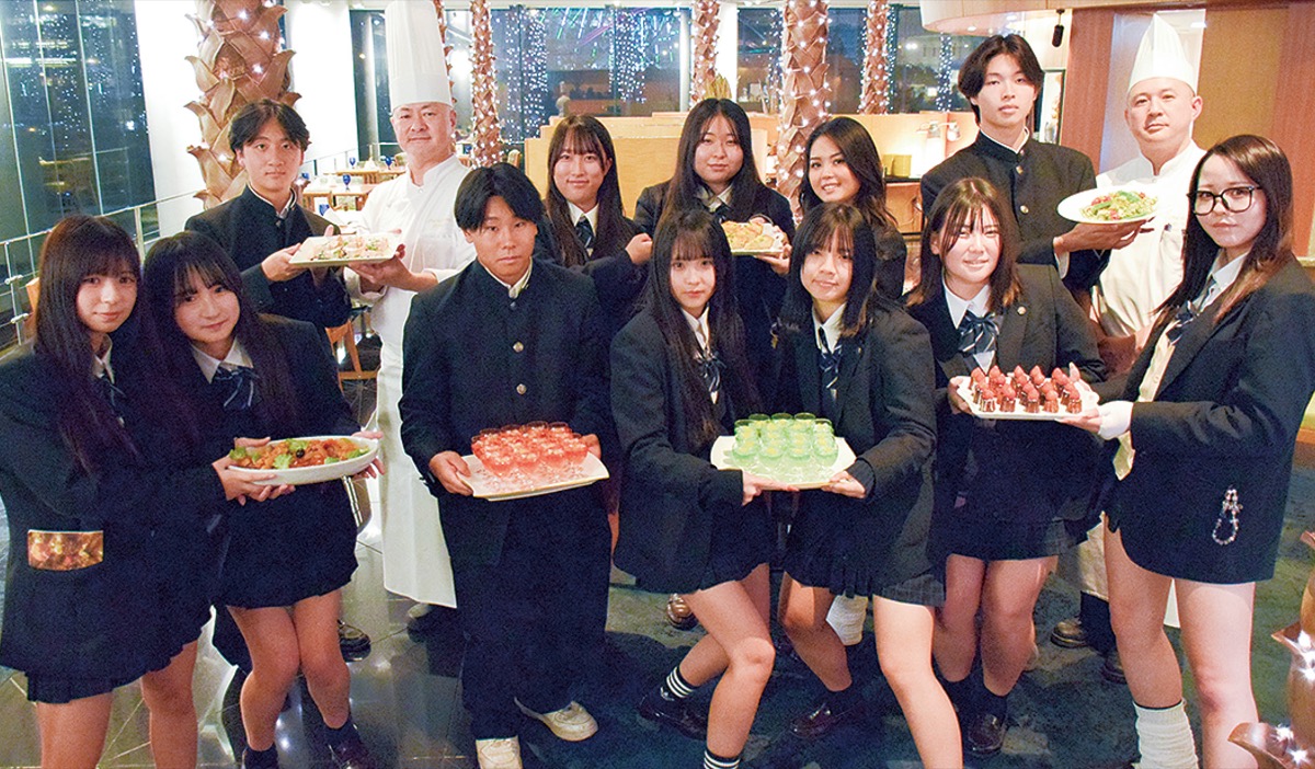 生徒がメニュー６品を考案