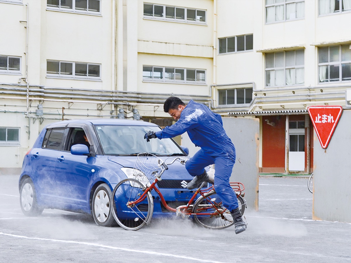 区内２校で交通安全教室