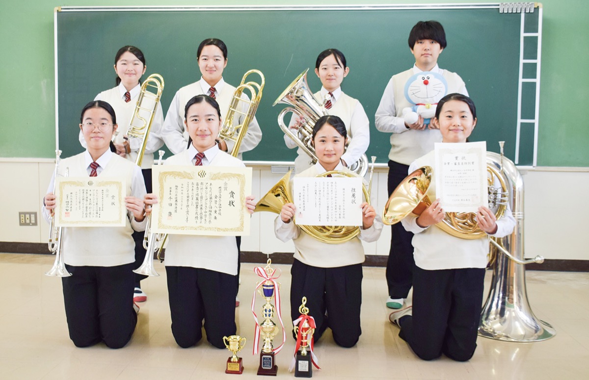 金管８重奏で金賞獲得