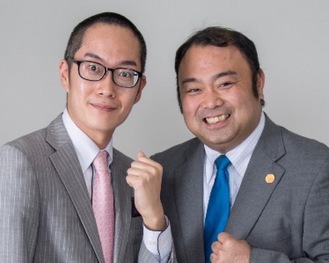 講師を務めるキラーコンテンツの長谷川さん（左）と和出さん（右）