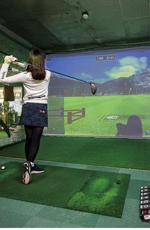 シミュレーションゴルフで初心者から経験者まで楽しく練習