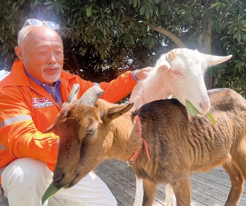 ｢えんちょうが去年より元気になった」と喜ぶ菅野所長