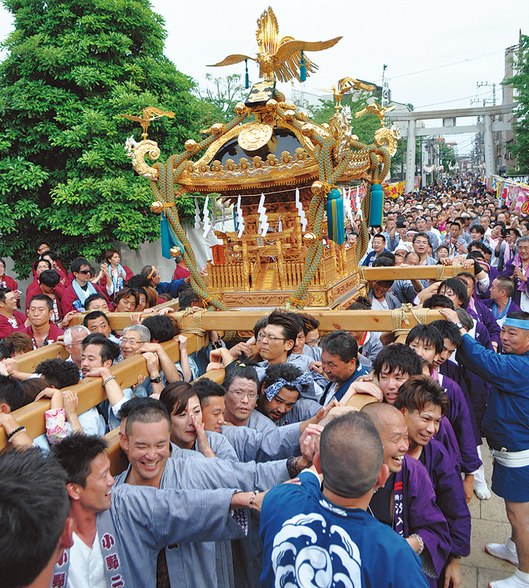 潮田神社で例大祭